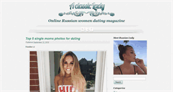 Desktop Screenshot of aclassiclady.com